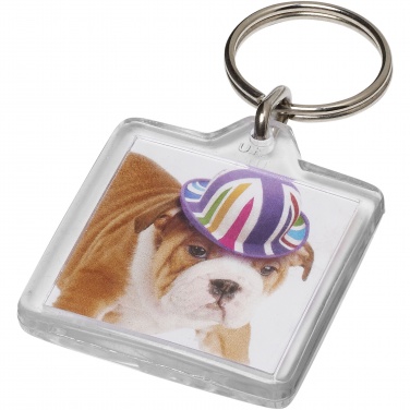 Logo trade promotional gifts picture of: Vial U1 square keychain