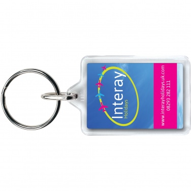 Logo trade promotional giveaways image of: Midi Y1 compact keychain