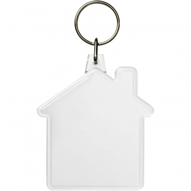 Logotrade promotional giveaway image of: Combo house-shaped keychain