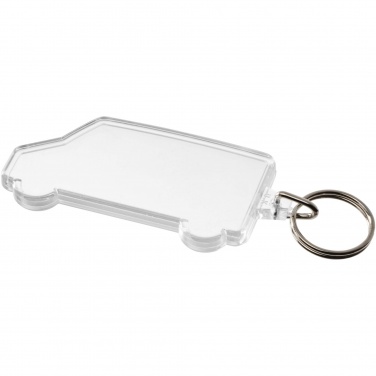 Logo trade business gifts image of: Combo van-shaped keychain