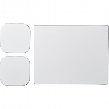 Logo trade advertising products picture of: Brite-Mat® mouse mat and coaster set combo 3