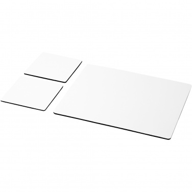 Logo trade corporate gift photo of: Q-Mat® mouse mat and coaster set combo 3