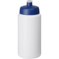 Baseline® Plus grip 500 ml sports lid sport bottle, White / Blue