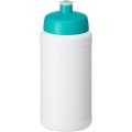 Baseline® Plus 500 ml bottle with sports lid, White / Aqua