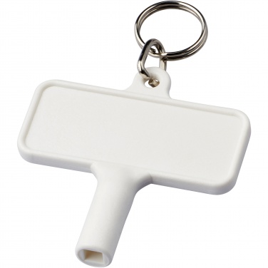 Logo trade advertising products image of: Largo plastic radiator key with keychain