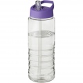 H2O Active® Treble 750 ml spout lid sport bottle, Transparent / Purple