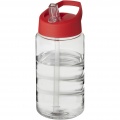 H2O Active® Bop 500 ml spout lid sport bottle, Transparent / Red