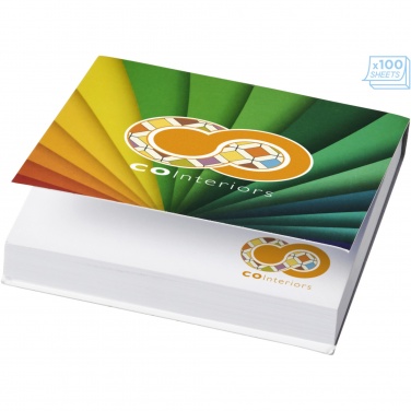 Logotrade promotional gift image of: Sticky-Mate® soft cover squared sticky notes 75x75mm