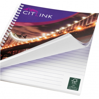 Logo trade promotional products image of: Desk-Mate® A5 spiral notebook