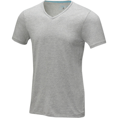 Logo trade promotional gift photo of: Kawartha short sleeve men's organic V-neck t-shirt