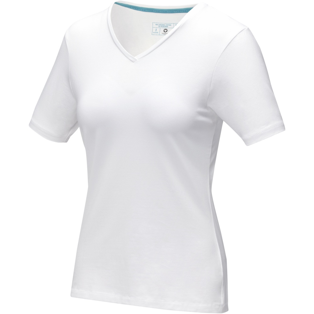 Logotrade promotional merchandise picture of: Kawartha short sleeve women's organic V-neck t-shirt