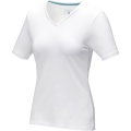 Kawartha short sleeve women's organic V-neck t-shirt, White