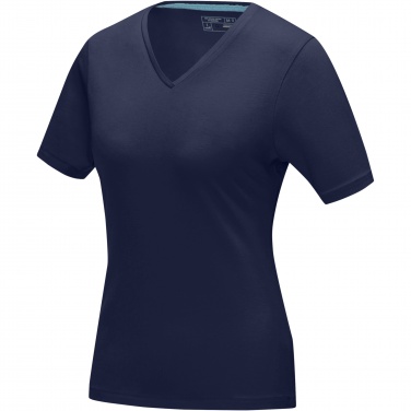 Logotrade promotional products photo of: Kawartha short sleeve women's organic V-neck t-shirt