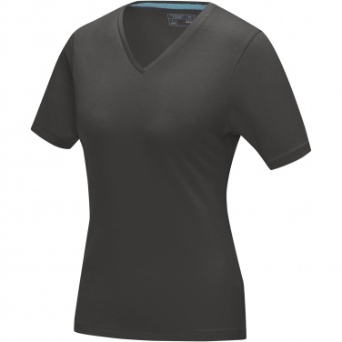 Logo trade corporate gift photo of: Kawartha short sleeve women's organic V-neck t-shirt