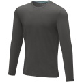 Ponoka long sleeve men's organic t-shirt, Storm grey