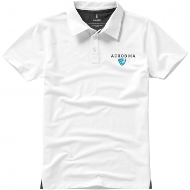 Logo trade corporate gifts image of: Markham short sleeve men's stretch polo