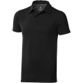 Markham short sleeve men's stretch polo, Solid black