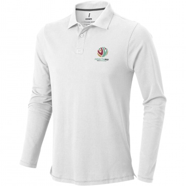 Logo trade corporate gift photo of: Oakville long sleeve men's polo