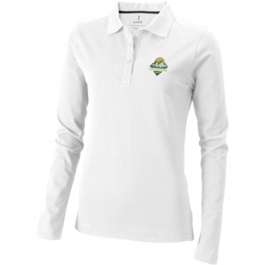 Logo trade advertising products picture of: Oakville long sleeve women's polo