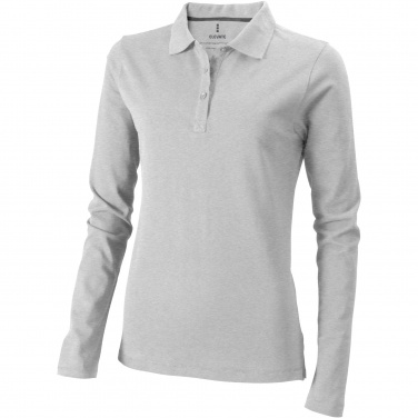 Logotrade promotional item image of: Oakville long sleeve women's polo