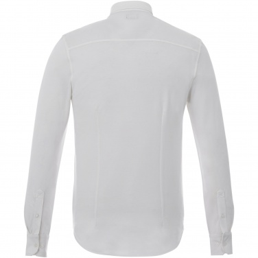 Logo trade advertising products image of: Bigelow long sleeve men's pique shirt