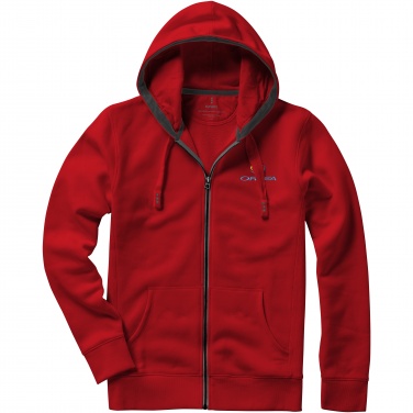 Logo trade promotional giveaways image of: Arora men's full zip hoodie