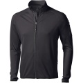 Mani men's performance full zip fleece jacket, Solid black