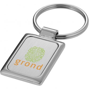 Logotrade advertising product image of: Sergio rectangular metal keychain