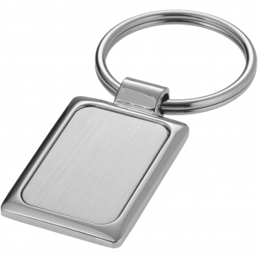 Logo trade promotional item photo of: Sergio rectangular metal keychain