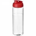 H2O Active® Vibe 850 ml flip lid sport bottle, Transparent / Red