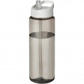 H2O Active® Vibe 850 ml spout lid sport bottle, Charcoal / White