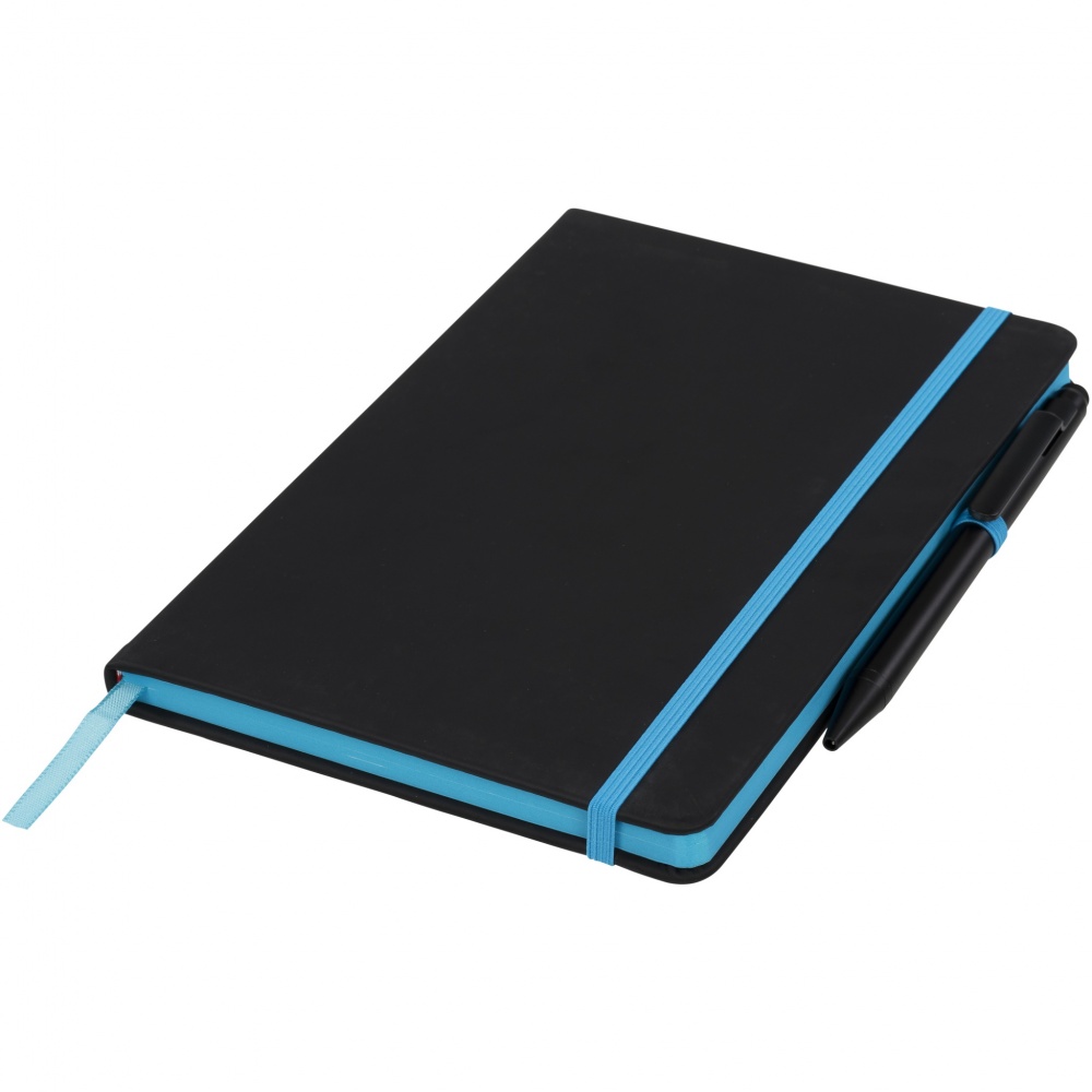 Logo trade promotional gift photo of: Noir Edge medium notebook