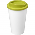 Americano® Eco 350 ml recycled tumbler, White / Lime