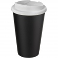 Americano® 350 ml tumbler with spill-proof lid, Solid black / White