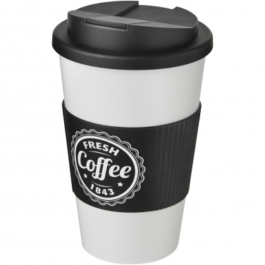 Logotrade advertising products photo of: Americano® 350 ml tumbler with grip & spill-proof lid