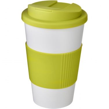 Logo trade promotional merchandise image of: Americano® 350 ml tumbler with grip & spill-proof lid