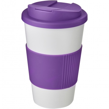 Logotrade promotional giveaways photo of: Americano® 350 ml tumbler with grip & spill-proof lid