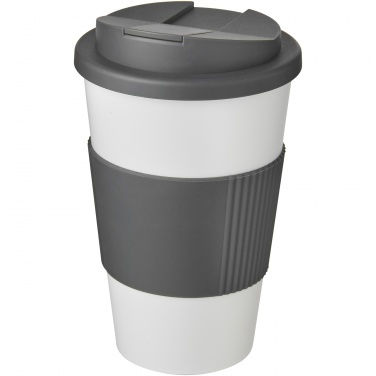 Logo trade promotional items image of: Americano® 350 ml tumbler with grip & spill-proof lid