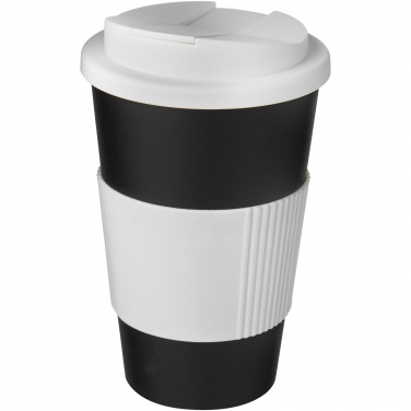 Logotrade business gift image of: Americano® 350 ml tumbler with grip & spill-proof lid