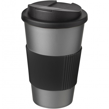 Logo trade promotional gift photo of: Americano® 350 ml tumbler with grip & spill-proof lid