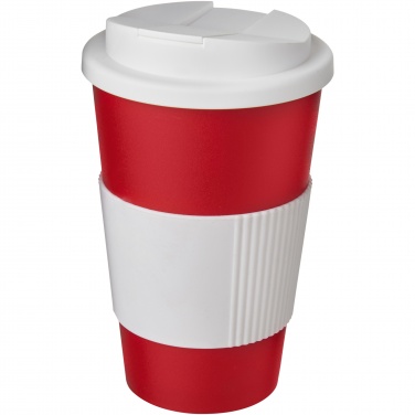 Logotrade advertising products photo of: Americano® 350 ml tumbler with grip & spill-proof lid