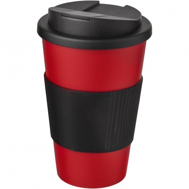 Logo trade promotional merchandise image of: Americano® 350 ml tumbler with grip & spill-proof lid