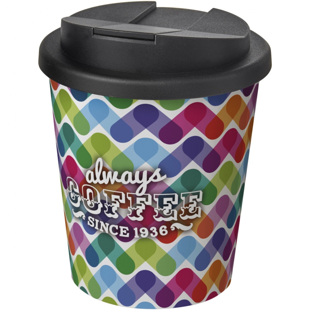 Logo trade promotional item photo of: Brite-Americano® Espresso 250 ml tumbler with spill-proof lid