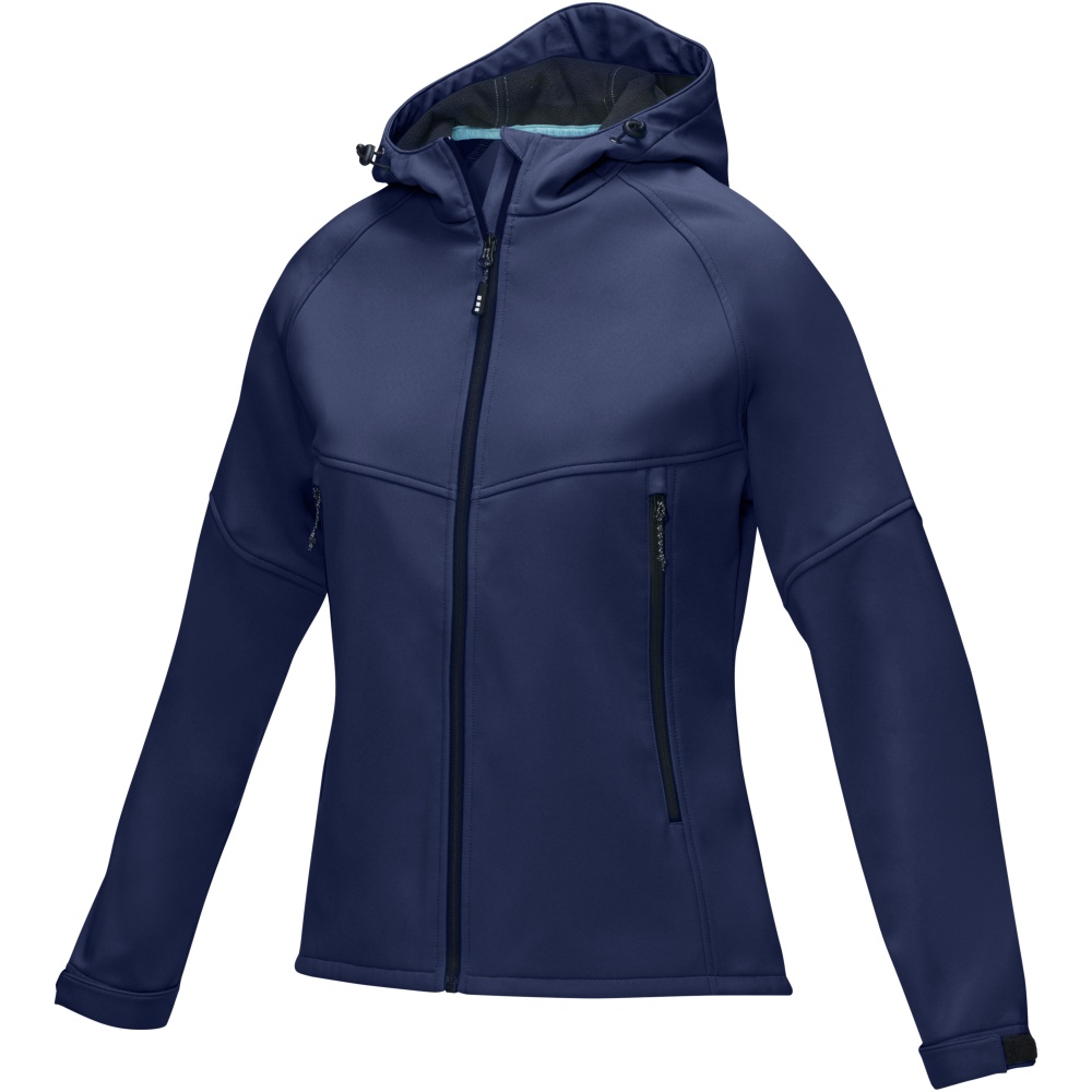 Logo trade business gifts image of: Coltan women’s GRS recycled softshell jacket