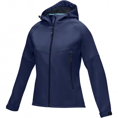 Logo trade promotional merchandise image of: Coltan women’s GRS recycled softshell jacket