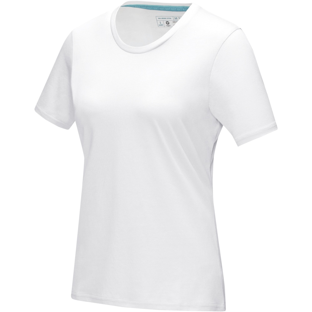 Logo trade promotional merchandise picture of: Azurite short sleeve women’s organic t-shirt