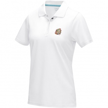 Logo trade promotional giveaway photo of: Graphite short sleeve women’s organic polo