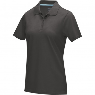 Logo trade business gift photo of: Graphite short sleeve women’s organic polo