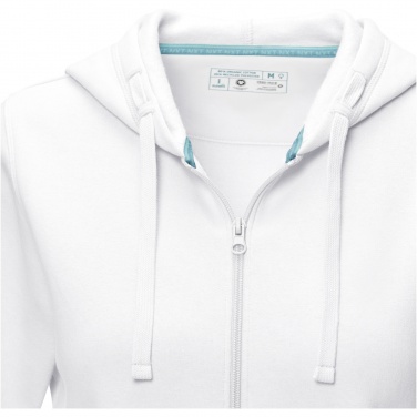 Logo trade advertising products image of: Ruby women’s organic recycled full zip hoodie