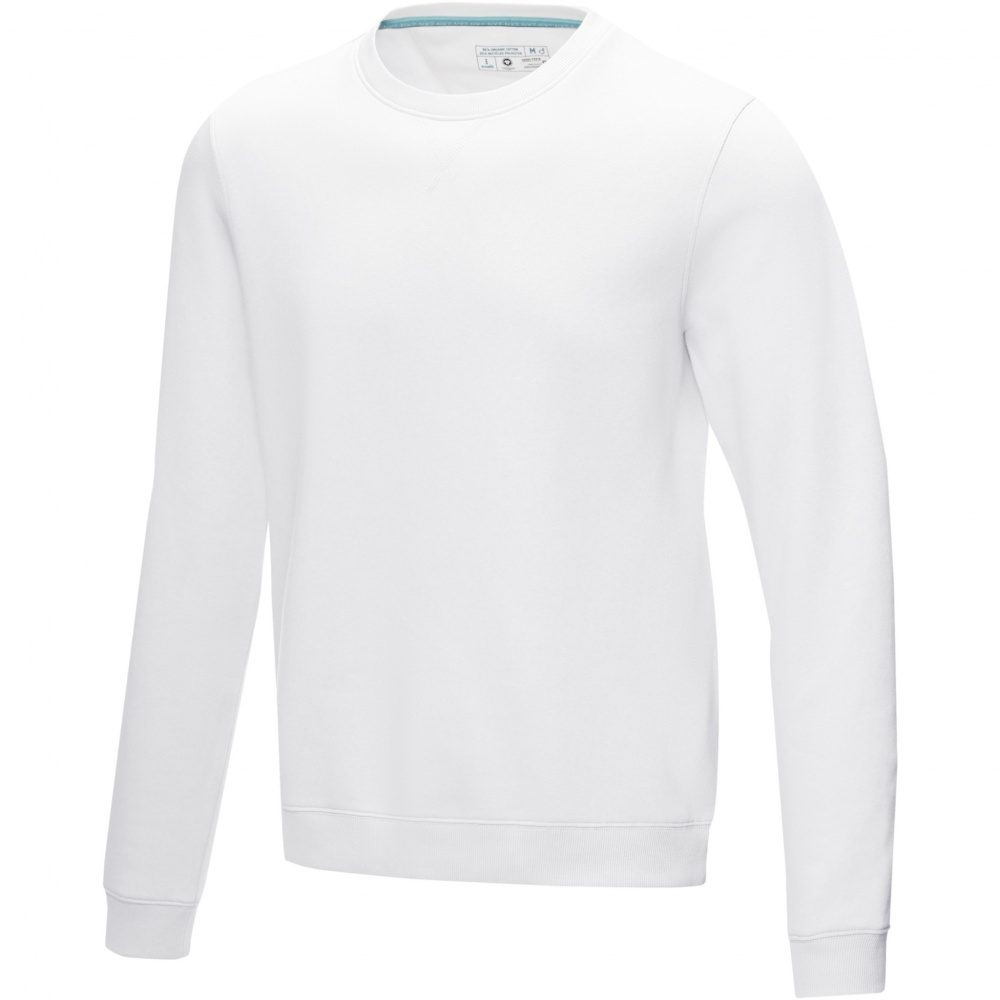 Logotrade promotional item image of: Jasper men’s organic recycled crewneck sweater